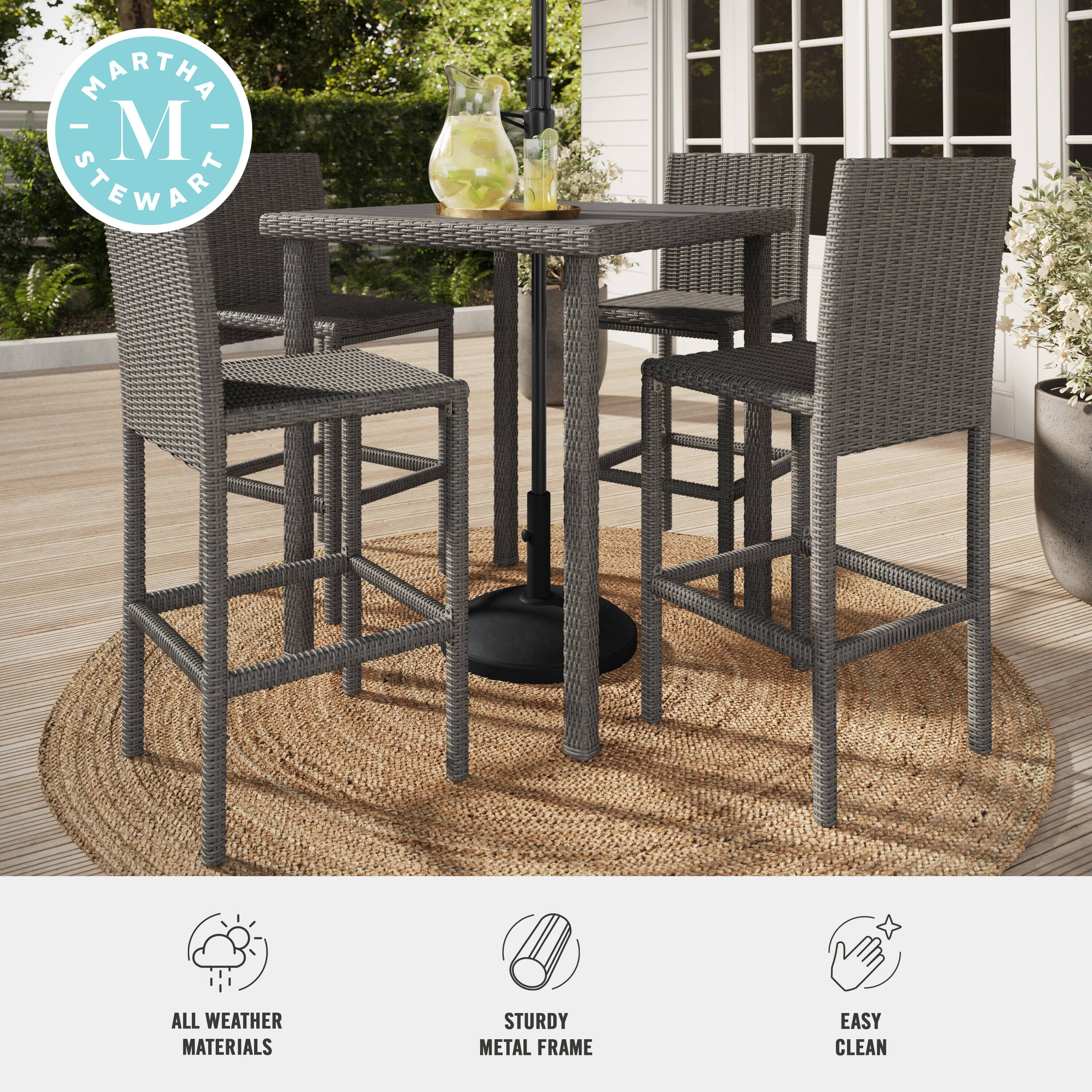 MARTHA STEWART ALL WEATHER MATERIALS U STURDY METAL FRAME EASY CLEAN