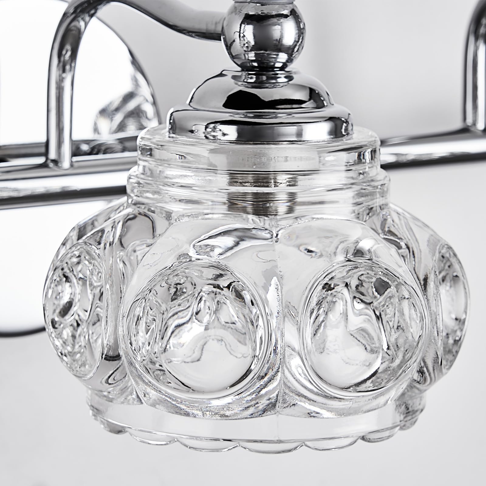 Alt View 3. Earthley Blooms - Chrome Wall Sconces Sets Of Lighting Fixtures Bathroom Sconce Lights For Living Room - Chrome 2 Light.