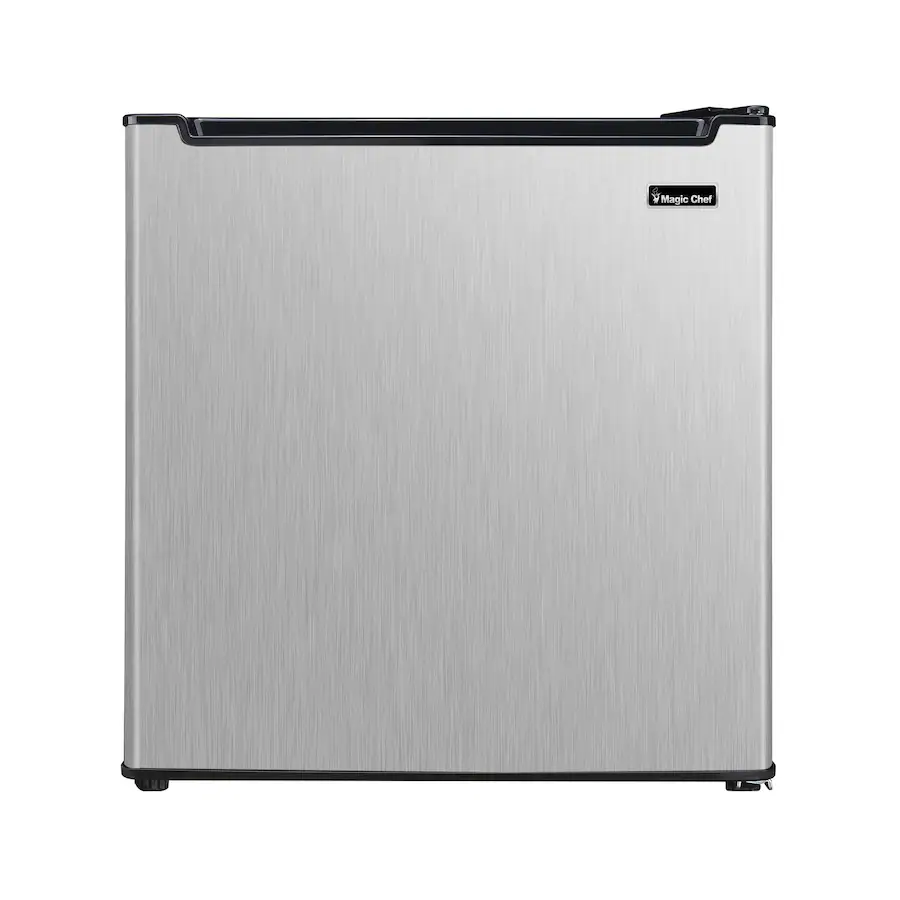 Magic Fridge Magic Chef 1.7 Cu Ft 90W Stainless Steel Mini Refrigerator Silver ...