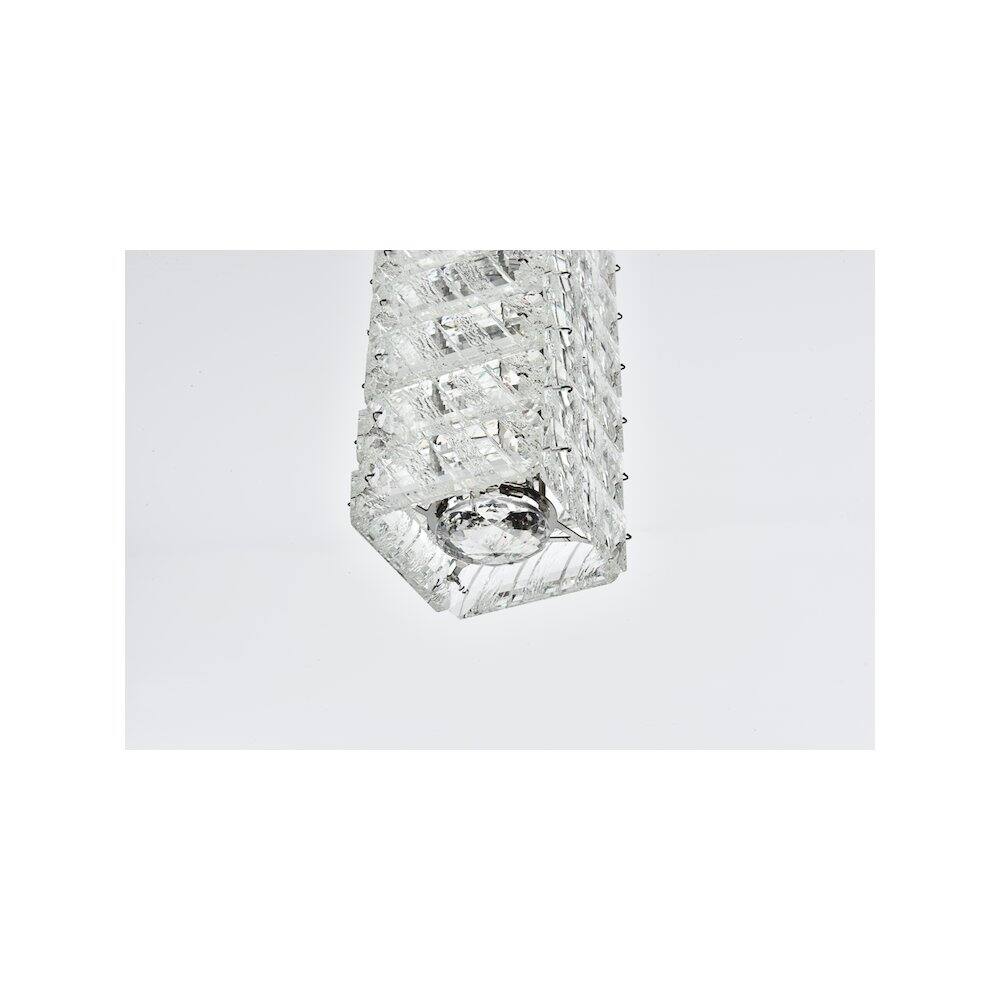 Alt View 6. Elegant Lighting - Aston 6.5 inch LED Pendant in Chrome - Chrome.