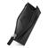 Angle. Champs - Onyx Leather Zip Card Case - Black.