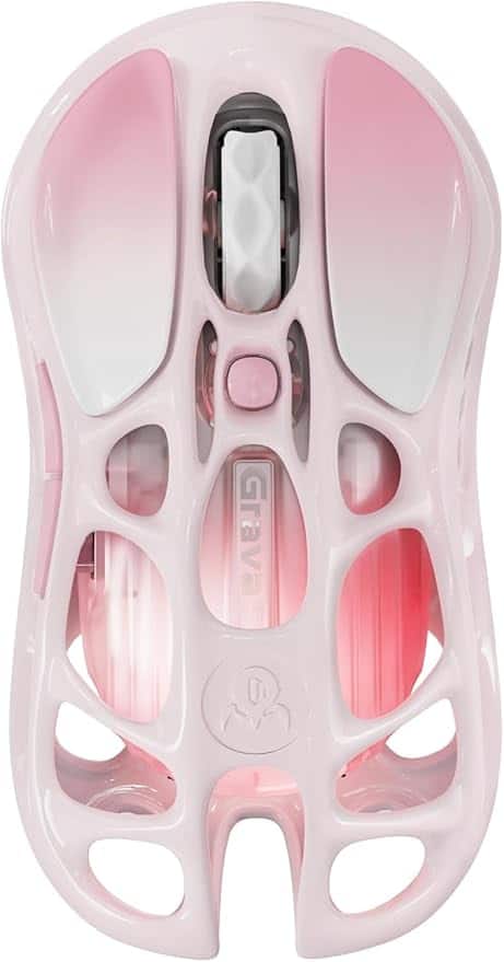 GravaStar - Mercury M1 Pro Special Edition Wireless Gaming Mouse with 26000 DPI and Magnesium Alloy Frame - Wired - Sakura Pink