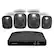 Front. Swann - SwannForce 4K Security Camera System, 4x Bullet Analog CCTV Cameras, Microphone and Siren, DVR with 1TB Storage - White.