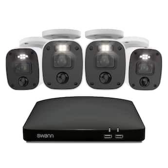 Swann SwannForce 4K Security Camera System, 4x Bullet Analog CCTV Swann SwannForce 4K Security Camera System, 4x Bullet Analog CCTV