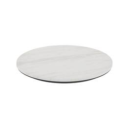 Emma + Oliver - PureShield HPL Wrapped Tabletop, Seamless Edge, Scratch & Stain Resistant, Commercial Grade - White Faux Marble