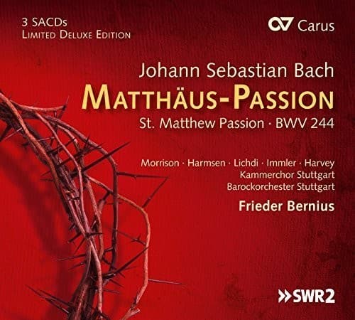 Bach,J.S. / Morrison,Hannah / Harmsen,Sophie - St. Matthew Passion BWV 244   - SUPER-AUDIO CD [Super Audio CD (SACD)] price history on PriceWatchPro