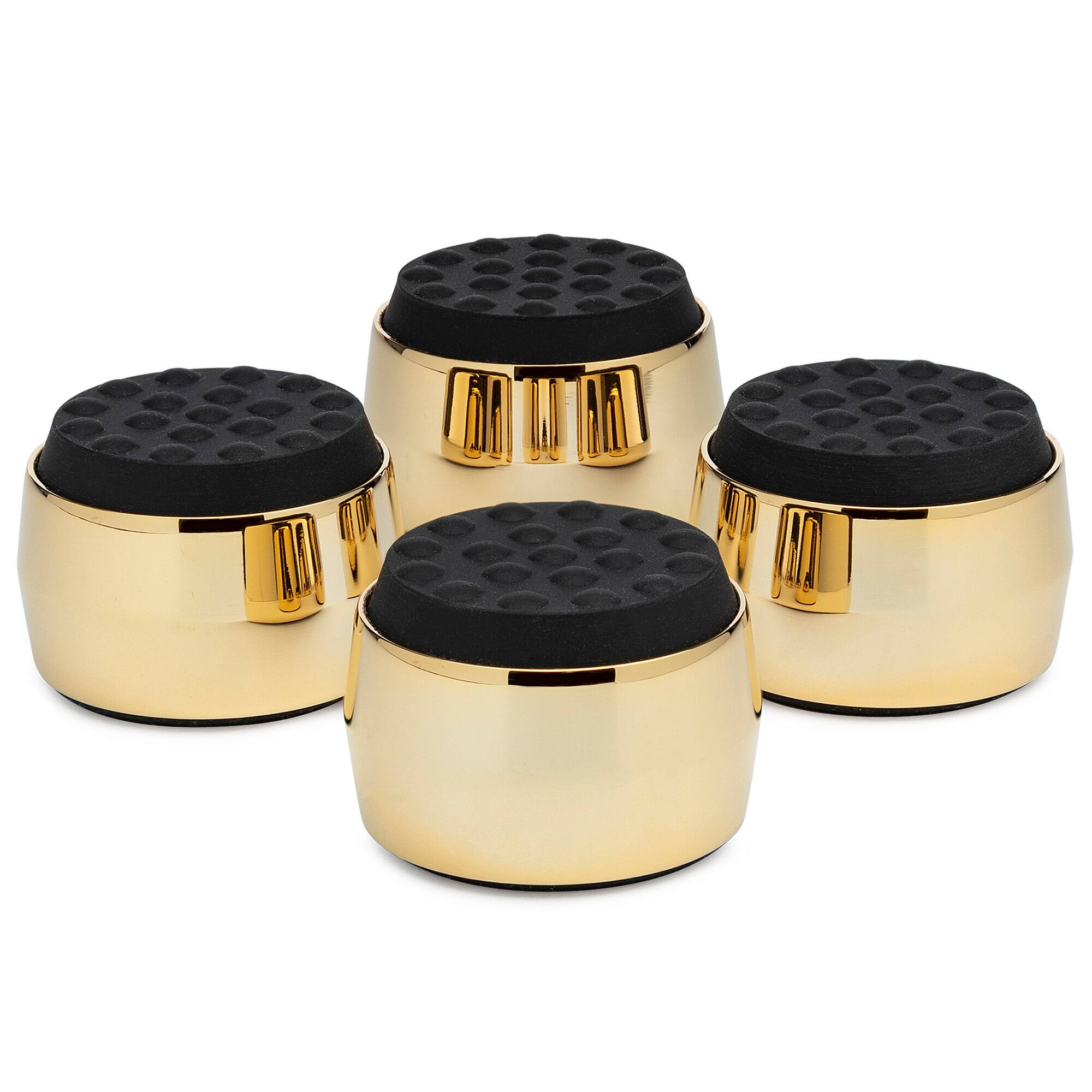 Angle. Knox - Knox Gear Subwoofer Isolation Feet (4-pack, Black/Gold).