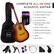 COMPLETE ALL-IN-ONE ACOUSTIC GUITAR
- 4 Months Free Lessons
- In-App Digital Tuner
- Acoustic Guitar
- Carrying Case
- Shoulder Strap With Pick Holder
- Guitar Picks (x6)
- Replacement Strings
- Adhesive Pick Guard
- Capo
- Soft Cloth
