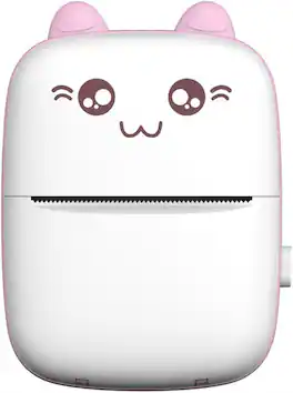 SKRAN - Thermal Label Printer - Portable Sticker, Inkless Printer for Error Correction,Bluetooth Connectivity & Barcode Printing - Pink