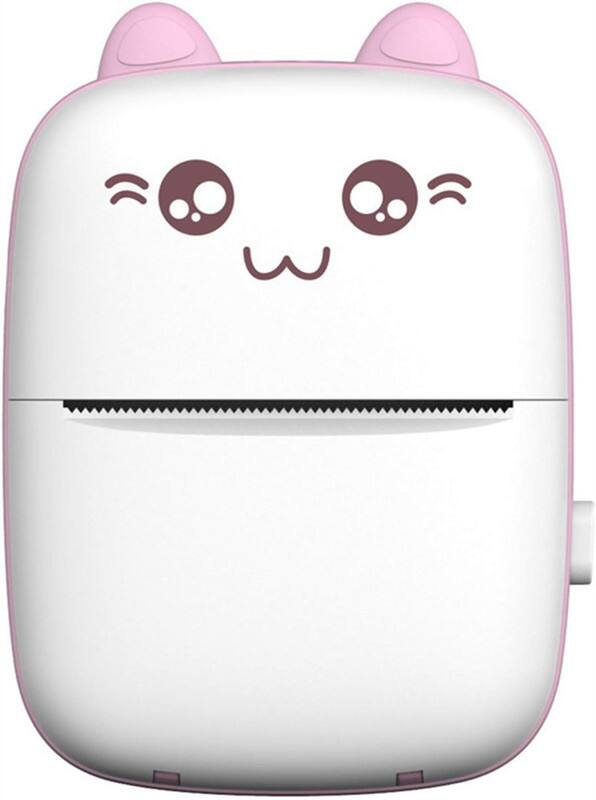 Front. SKRAN - Thermal Label Printer - Portable Sticker, Inkless Printer for Error Correction,Bluetooth Connectivity & Barcode Printing - Pink.