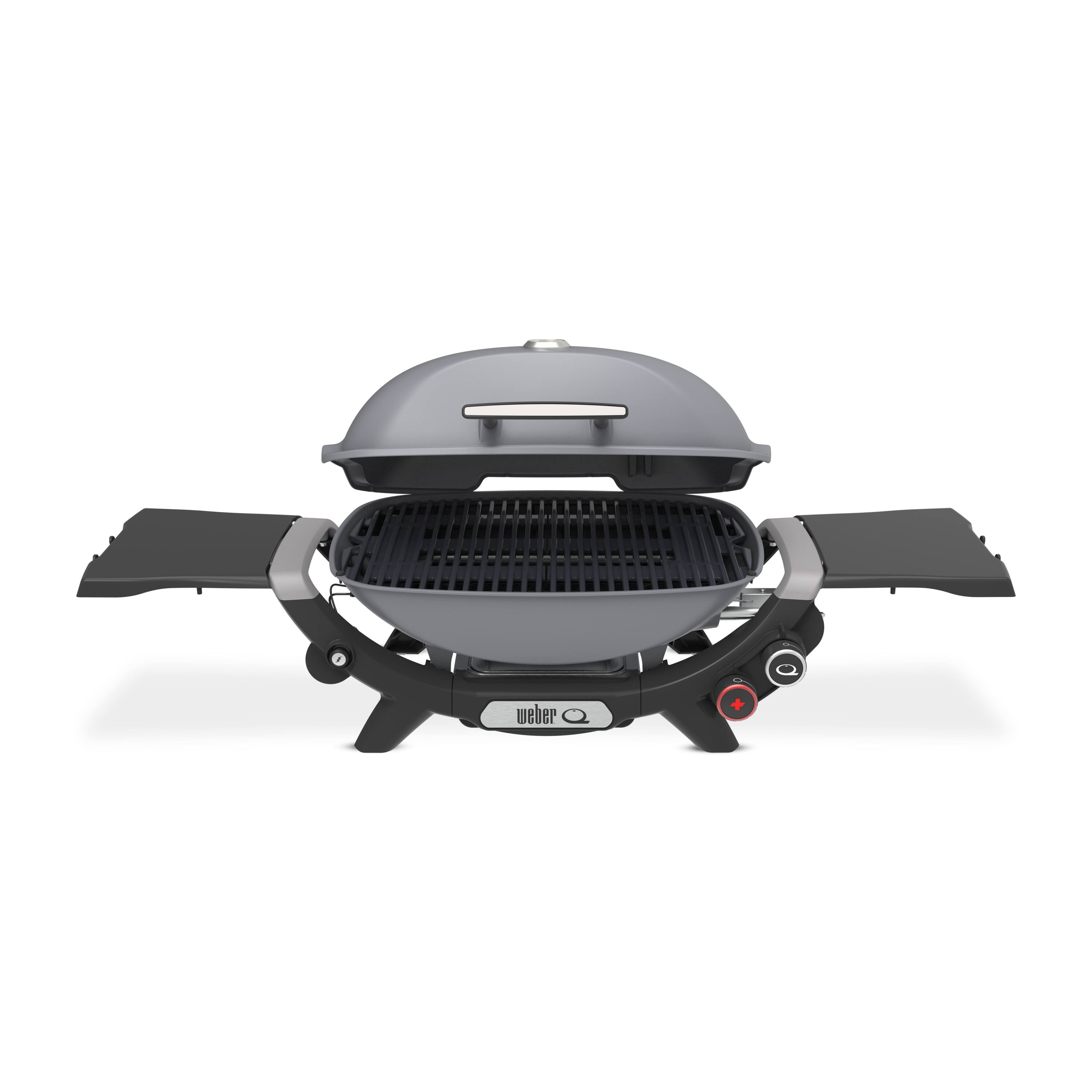 Left. Weber - Q 2800N+ liquid Propane Gas Grill - Smoke Grey.