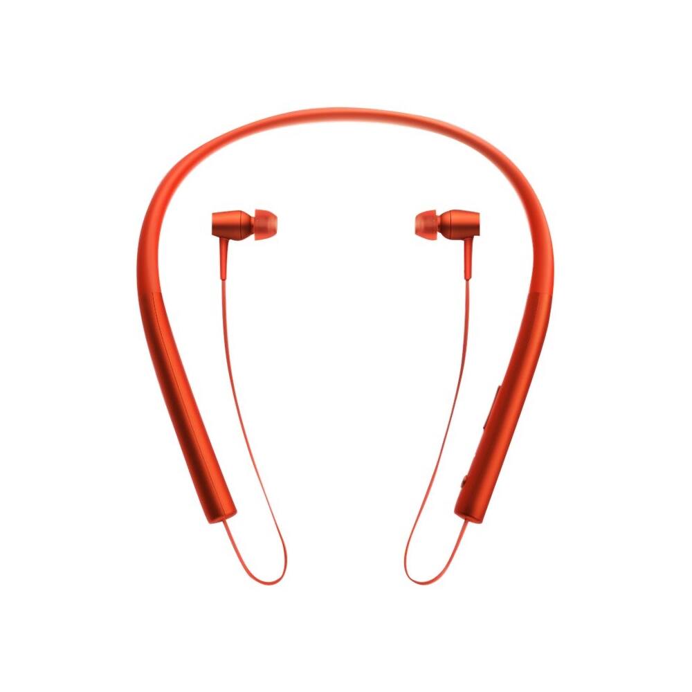 Best Buy Sony h.ear in Wireless InEar BehindtheNeck Headphones Cinnabar red MDREX750BT/R