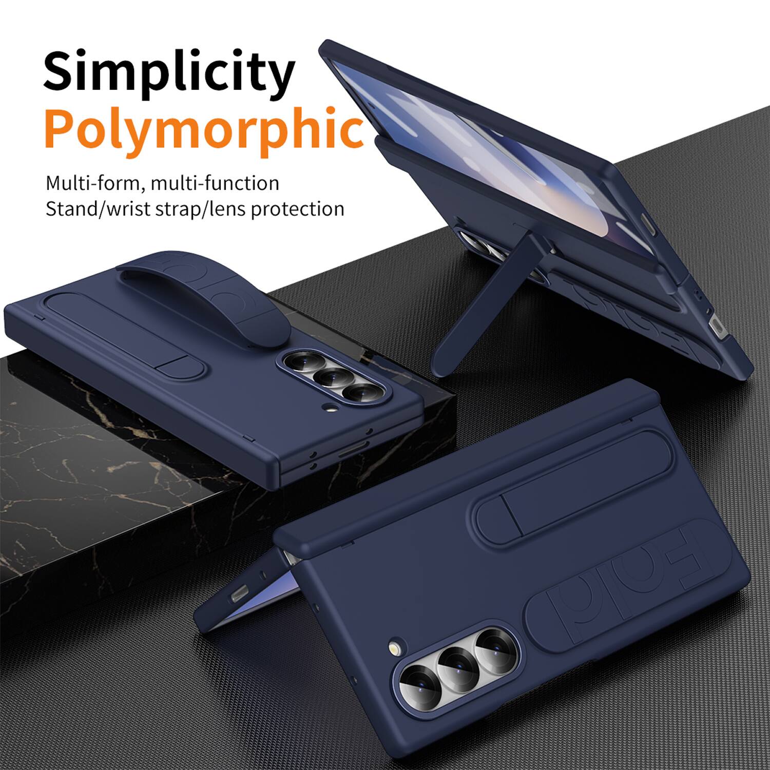 Simplicity Polymorphic  
Multi-form, multi-function  
Stand/wrist strap/lens protection