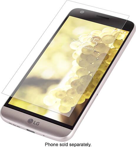 ZAGG - InvisibleShield Screen Protector for LG G5 H850 - Transparent - Angle