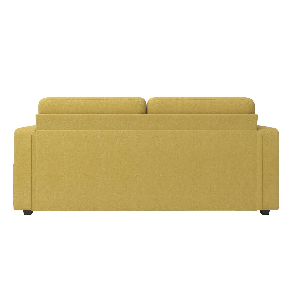 Alt View 9. Ropilly - Ropilly Chenille Sectional Sofa with Storage Chaise, USB Charging Ports and Cup Holders for Small Apartment - Mustard yellow.