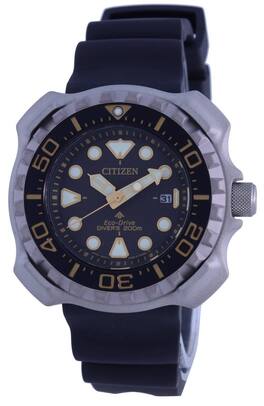 Citizen - Promaster Marine Black Dial Eco-Drive Diver's BN0220-16E 200M Men's Watch - Black/Silver