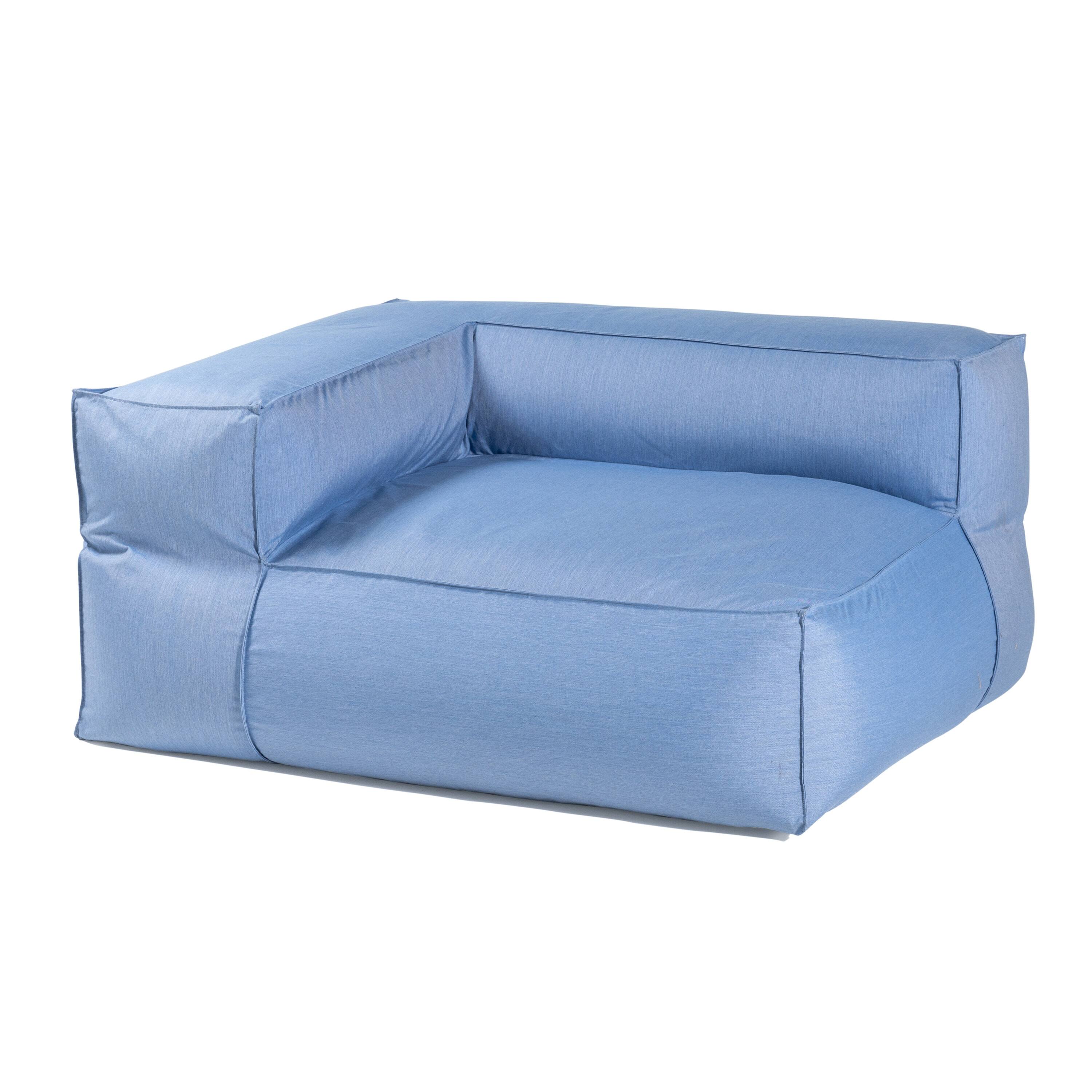 Back. Jaxx - Baya Outdoor Right Corner - Sunbrella, Ocean Blue - Ocean Blue.