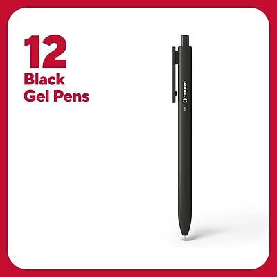 12 Black Gel Pens