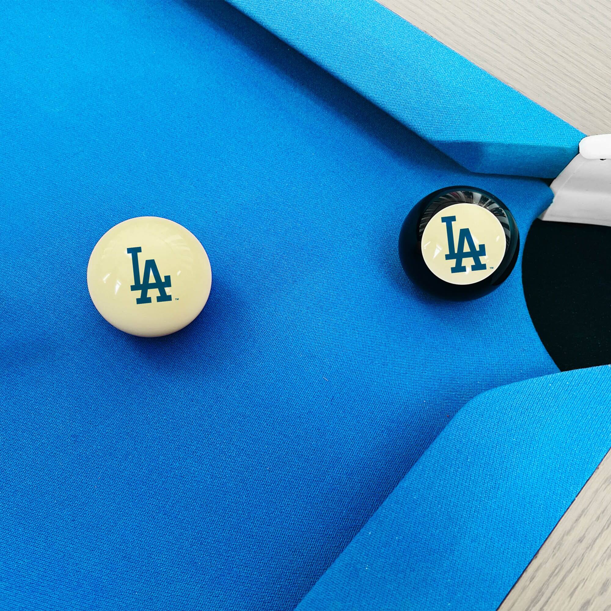 Alt View 2. Imperial - Los Angeles Dodgers Logo Cue Ball & 8 Ball Combo Set - White.