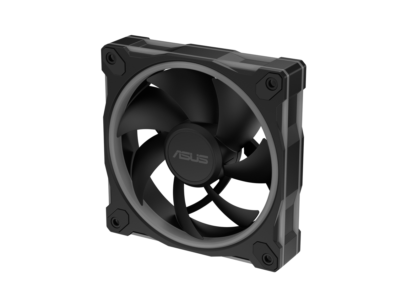 Alt View 9. ASUS - ASUS Prime MR120 ARGB Fan - 28mm Thick, Quiet, PWM, 20 ARGB LEDs, Aura Sync - Black.
