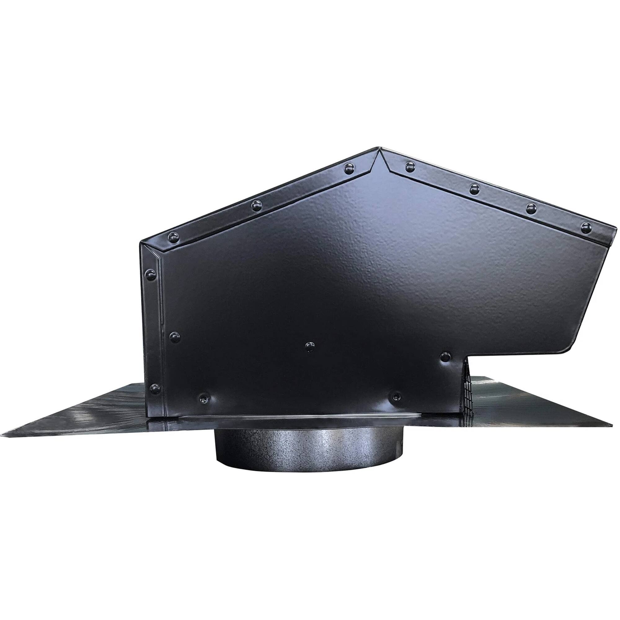 Alt View 7. Builder's Best - Builder's Best Galvanized Steel Roof Vent Cap with 6" Collar & Removable Screen.