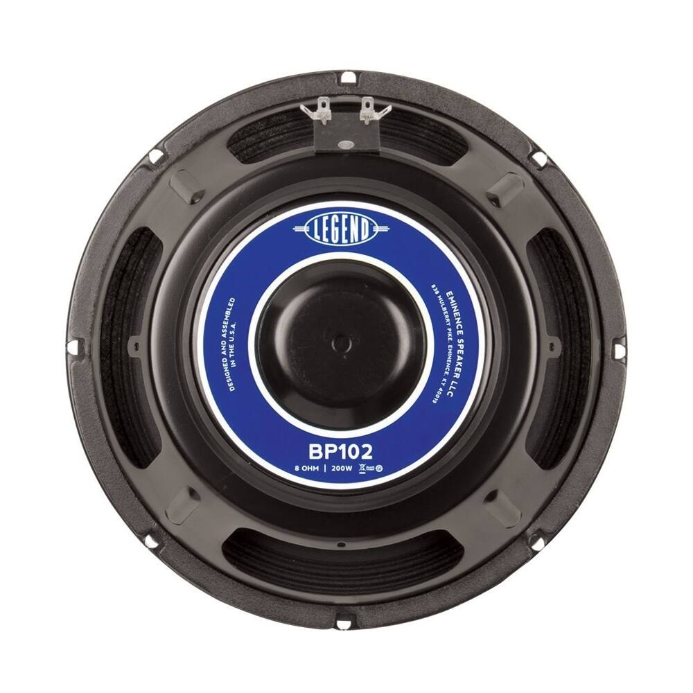 Back. Eminence - Legend Guitar Series 10" 400-Watt Passive Stage Speaker Driver (Each) - Black.