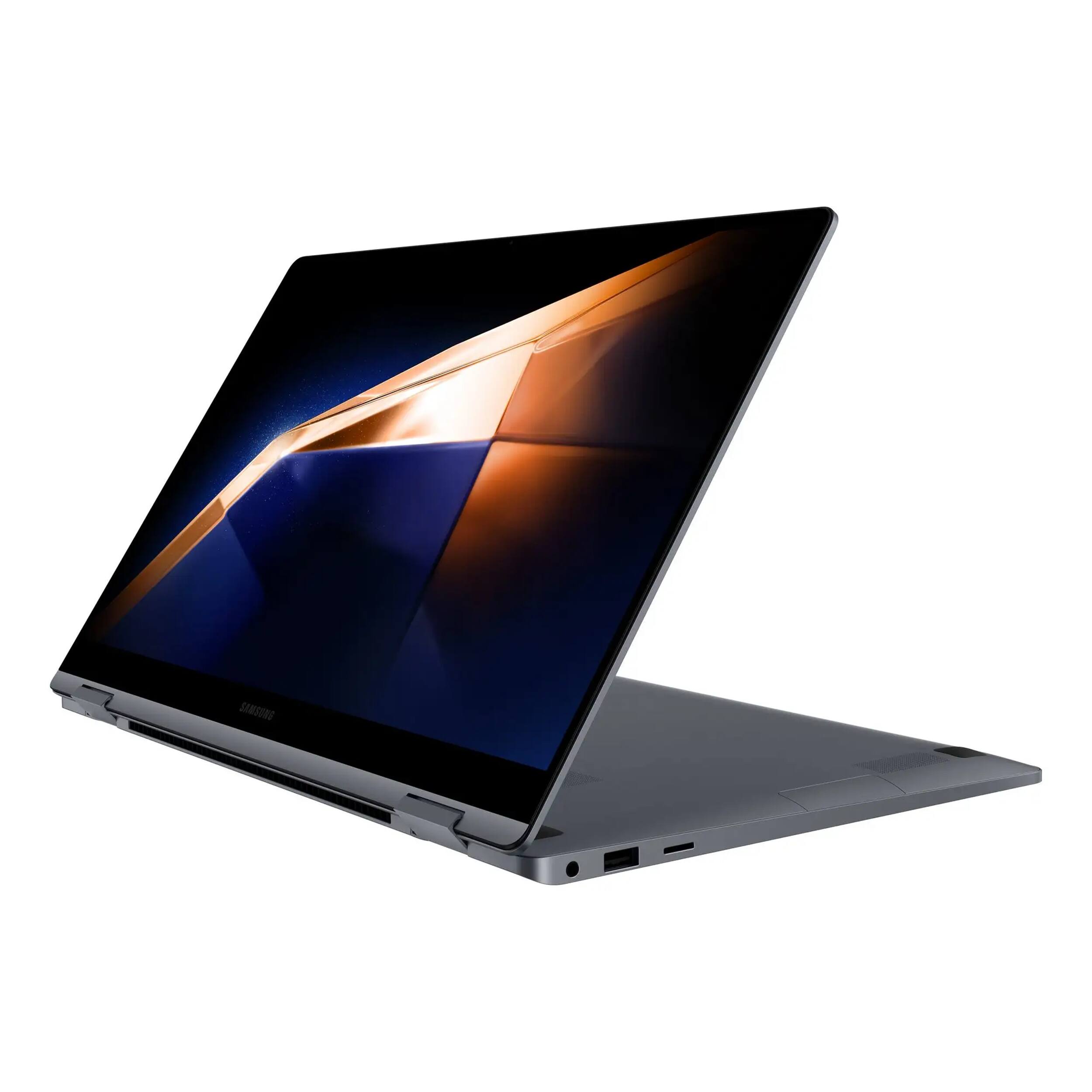 Alt View 5. Samsung - Samsung Galaxy Book4 2-in-1 15.6" Touchscreen Laptop,Intel 7 150U,16GB RAM,512GB SSD,Win 11,Gray - Gray.
