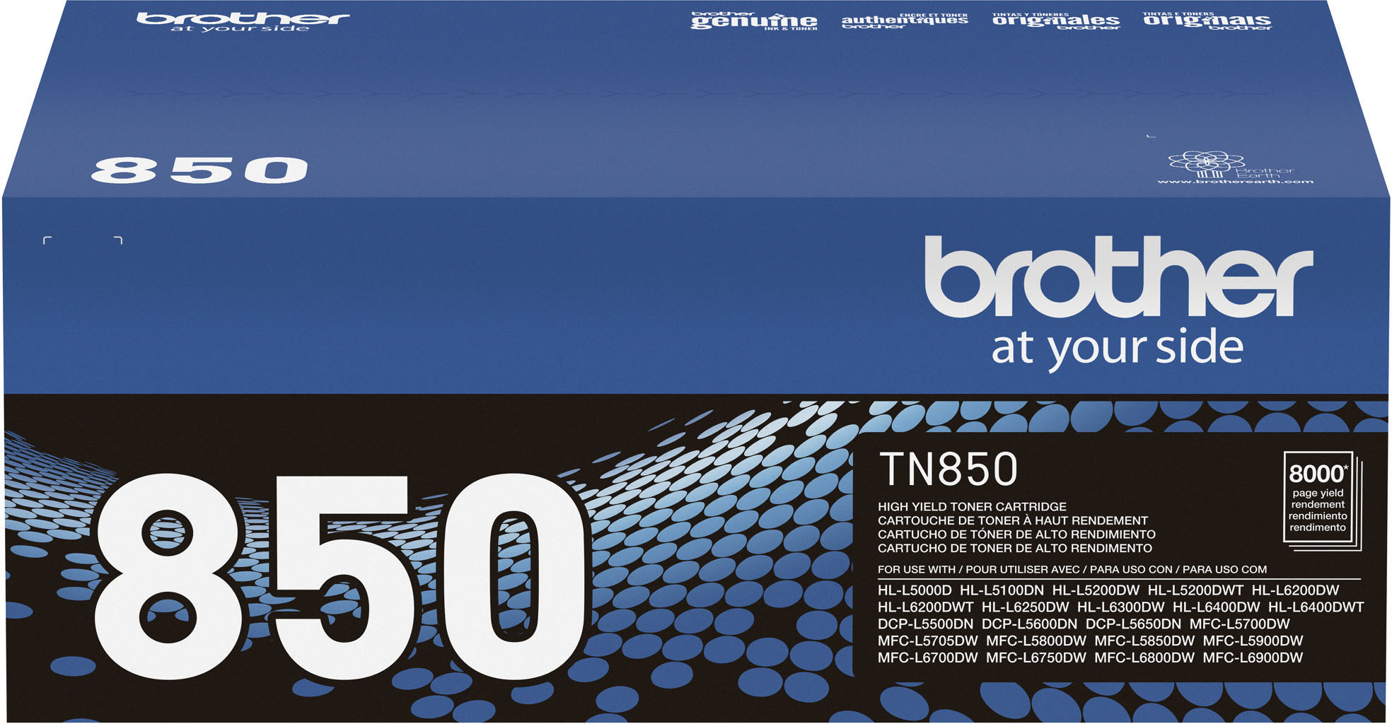 Matemático Felicidades multitud Brother TN850 High-Yield Toner Cartridge Black TN850 - Best Buy