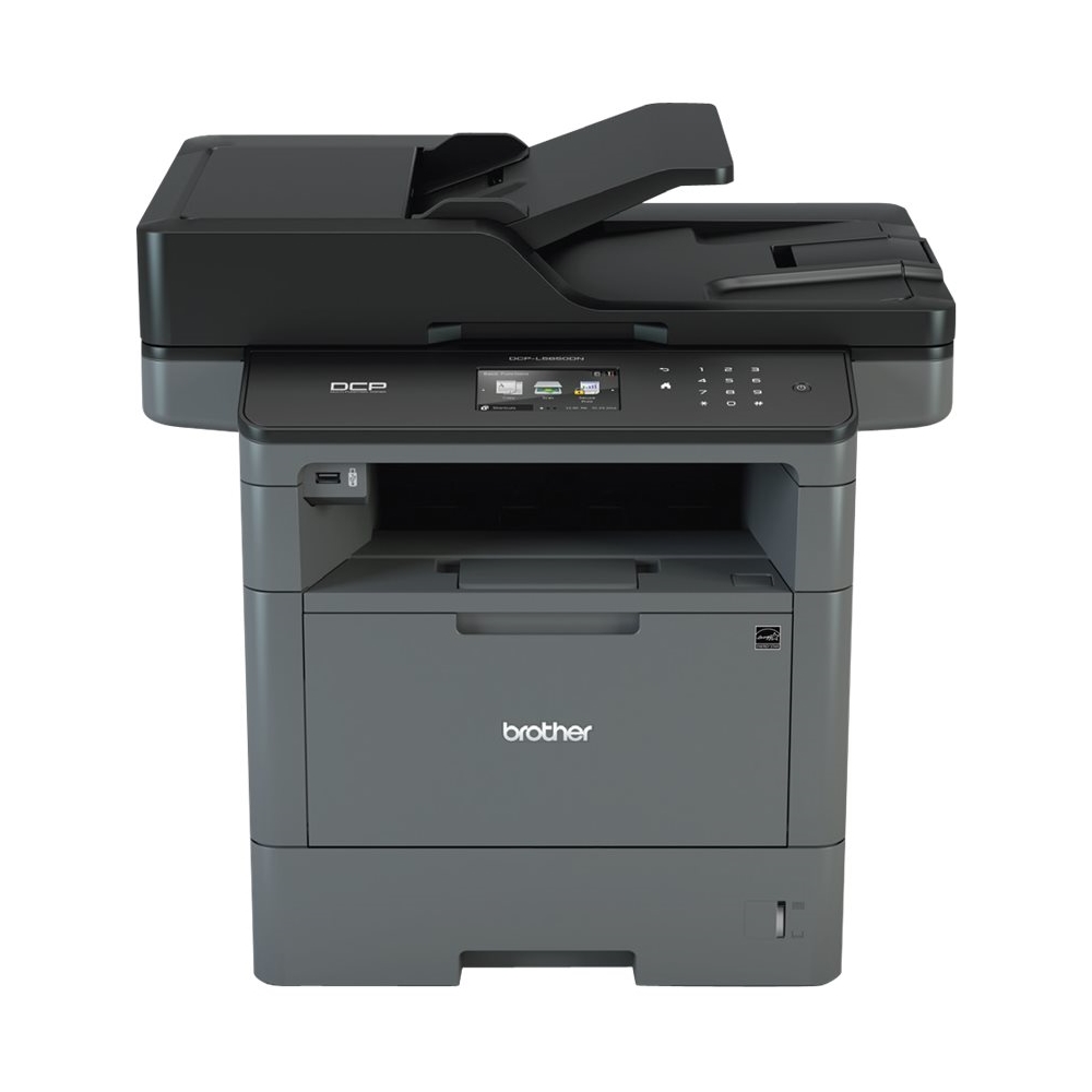 Brother - DCP-L5650DN Black-and-White All-In-One Laser Printer - Black/Gray
