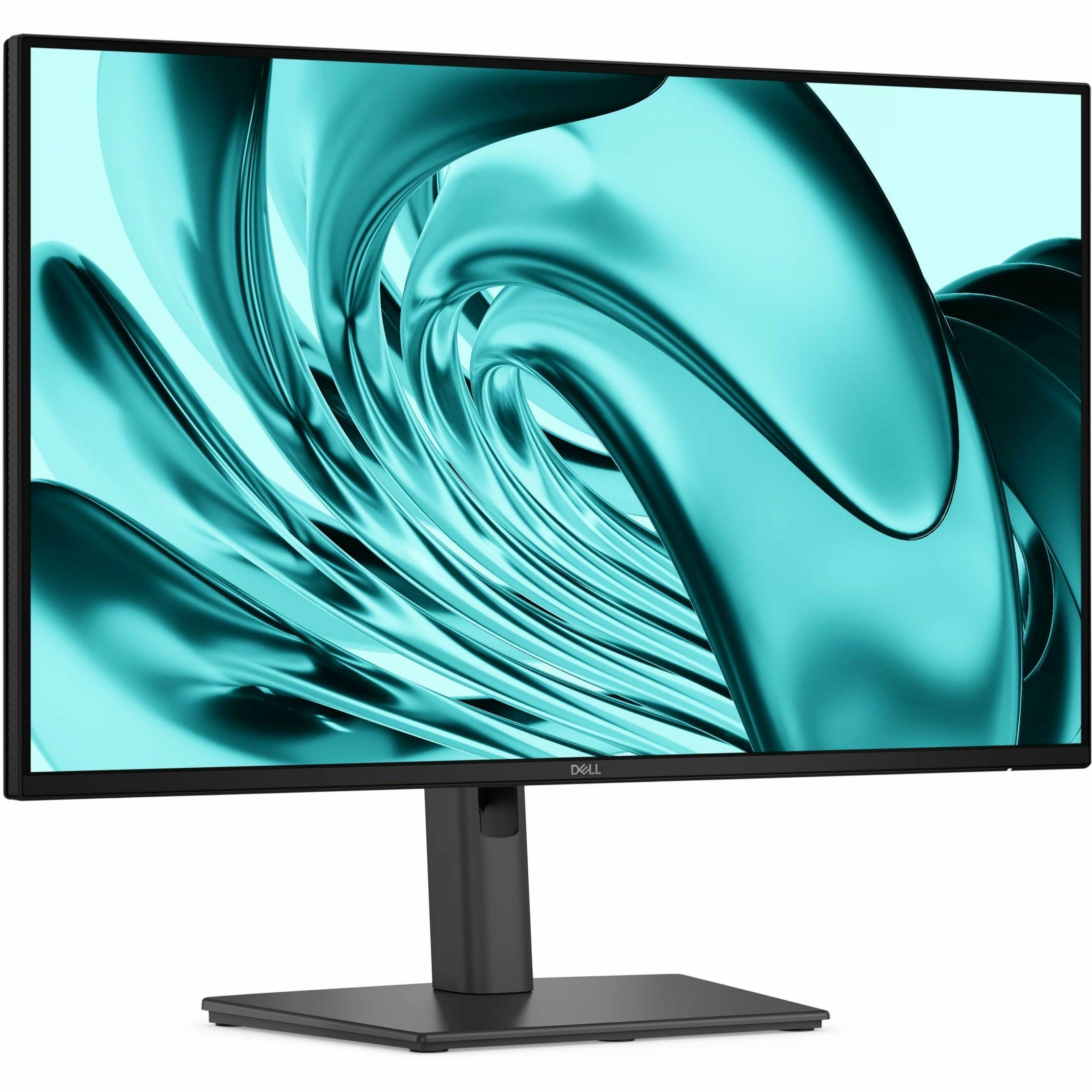 Front. Dell - Pro P 23.8" IPS LED FHD Monitor (USB, HDMI) - Dark Gray, Gray.
