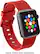Angle. Modal™ - Textured Band for Apple Watch 42mm (Series 1-8) and Apple Watch Ultra 49mm - Red.
