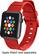 Left. Modal™ - Textured Band for Apple Watch 42mm (Series 1-8) and Apple Watch Ultra 49mm - Red.