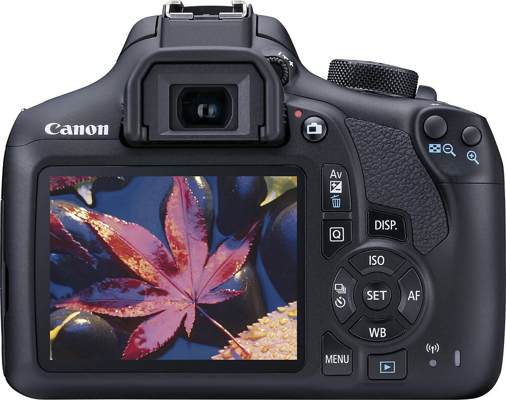 Back. Canon - EOS Rebel T6 DSLR Camera with EF-S 18-55mm f/3.5-5.6 IS II Lens - Black.