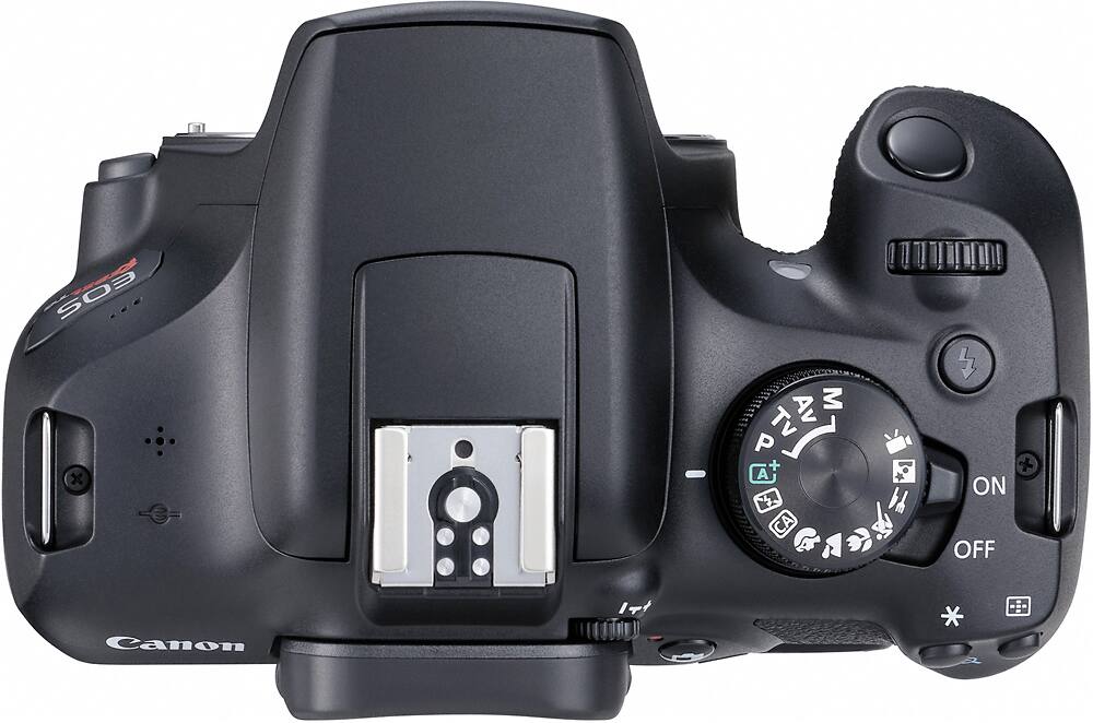 Top. Canon - EOS Rebel T6 DSLR Camera with EF-S 18-55mm f/3.5-5.6 IS II Lens - Black.