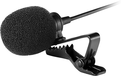 Insignia™ - Lavalier Microphone - Larger Front