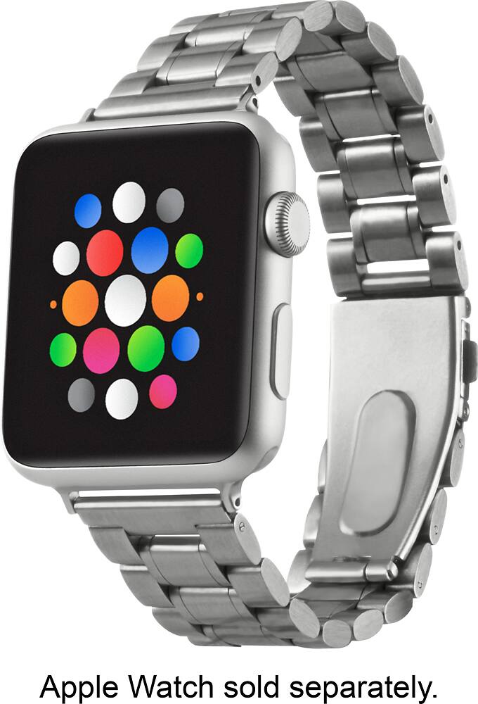 Best Buy Insignia™ Chain Link Band for Apple Watch 38mm Silver PTAWB38SCL