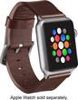 Platinum - Rugged Leather Band for Apple Watch 42mm - Brown - Angle