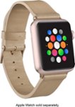 Angle Zoom. Platinum™ - Chic Leather Band for Apple Watch 38mm - Blush Beige.