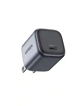 UGREEN - Nexode 30W USB-C Charger, Compact Foldable GaN Charger for iPhone Series, Samsung Smartphones, iPads - Black