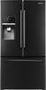Samsung - 31.6 Cu. Ft. French Door Refrigerator with Thru-the-Door Ice and Water - Black-Front_Standard