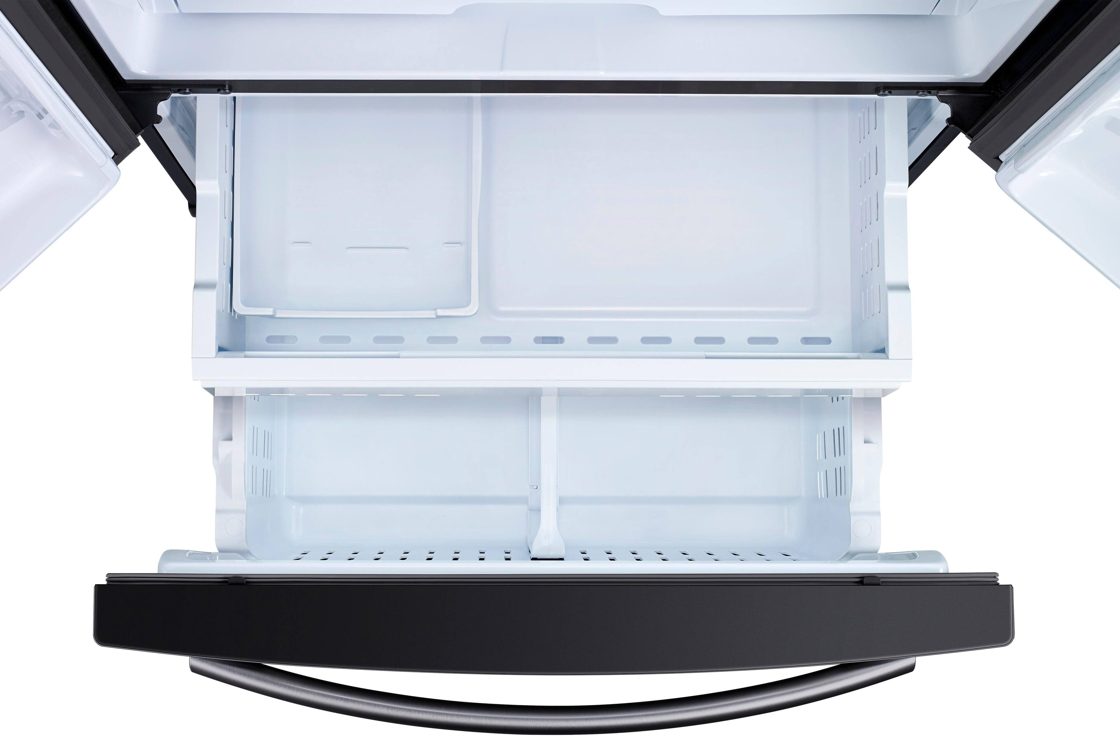 Best Buy Samsung 25.5 Cu. Ft. French Door Refrigerator with Internal Water Dispenser Black