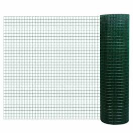 RYHNUYNE - 98 ft x 35.5 in Hardware Cloth, 1/2 x 1 in PVC Coated Wire Mesh Roll, Rust Resistant Fencing for Aviary and Garden - Green