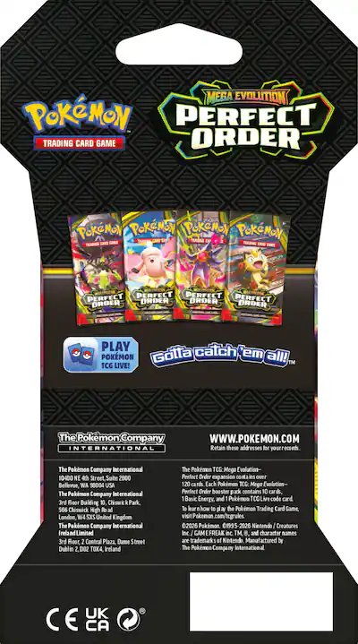 Pokmon Trading Card Game: Mega Evolution Perfect Order Sleeved Booster Styles May Vary 10-10378-102 - Best Buy Pokmon Trading Card Game: Mega Evolution Perfect Order Sleeved Booster Styles May Vary 10-10378-102 - Best Buy
