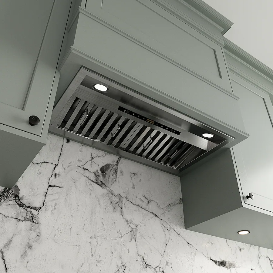 Stream Line Green Range Streamline 28 inches Convertible Range Hood Insert Brushed Stainless ...