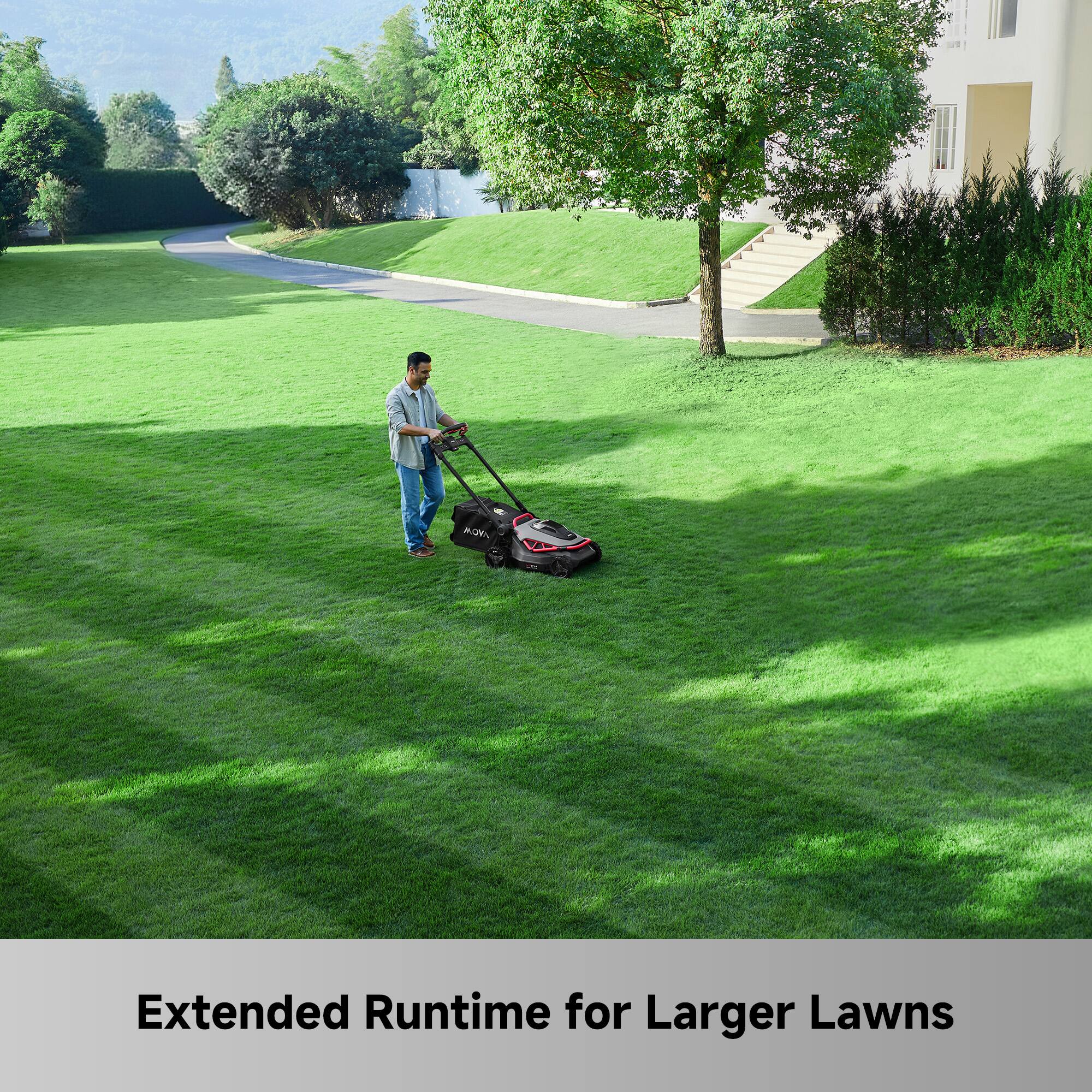 Extended Runtime for Larger Lawns