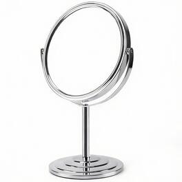 PO3TICJUNKI3 - 3x Magnifying Vanity Makeup Mirror Double Sided 1x 3x Magnification Tabletop - Silver 12"L x 7"W