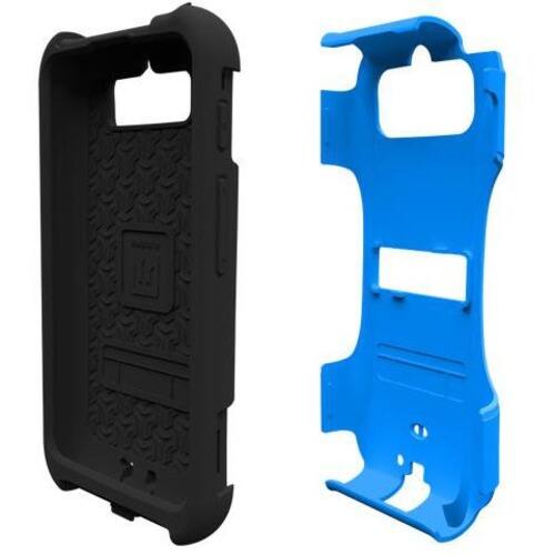 Front Standard. Trident - Aegis Case for Motorola Droid Mini - Blue.