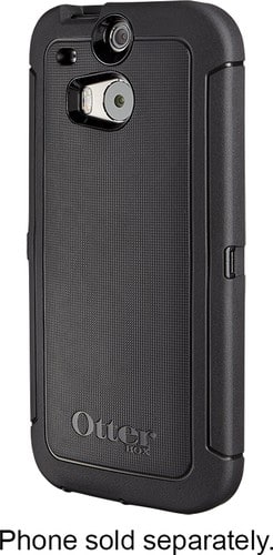 Otterbox - Defender Series Case for HTC One (M8) Cell Phones - Black-Front_Standard