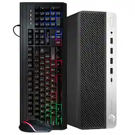 HP - Refurbished Excellent - ProDesk 600 G4 SFF Desktop PC, Hexa Intel Core i5-8500 up to 4.1GHz, 16GB DDR4 RAM, 500GB SSD, USB WiFi, Win11 Pro - Black