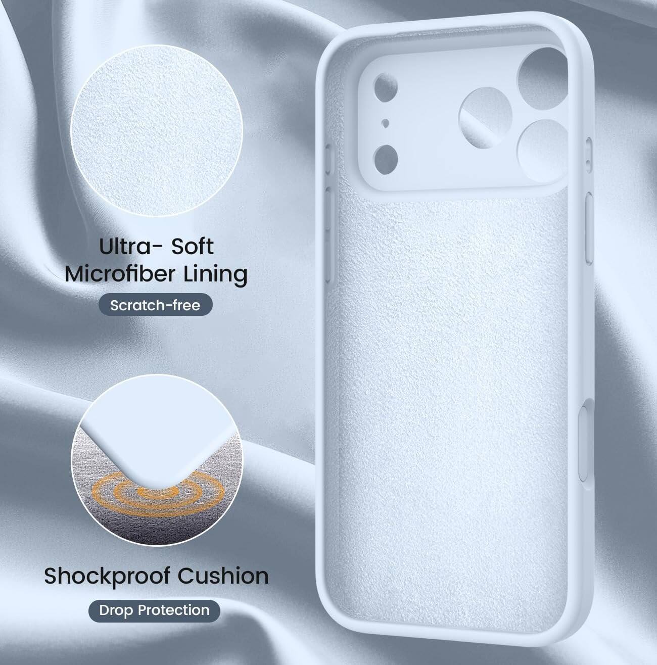 Ultra-Soft Microfiber Lining  
Scratch-free  

Shockproof Cushion  
Drop Protection